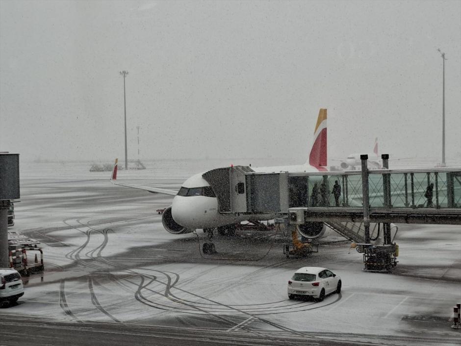 l aeropuerto Adolfo Suárez Madrid-Barajas, en Madrid, este miércoles, 28 de enero