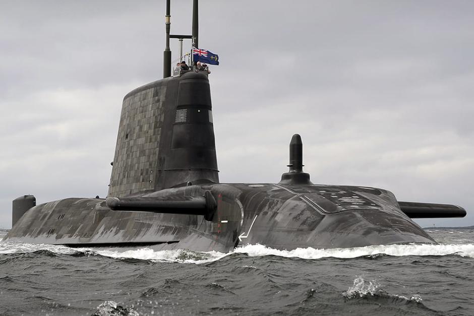 Un submarino de ataque de la clase Astute de la Royal navy