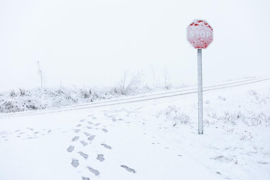 Las imágenes de la fuerte nevada que ha caído este miércoles en Castilla y León