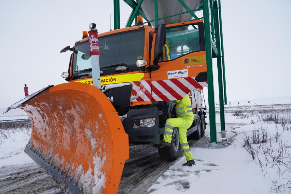 Las imágenes de la fuerte nevada que ha caído este miércoles en Castilla y León