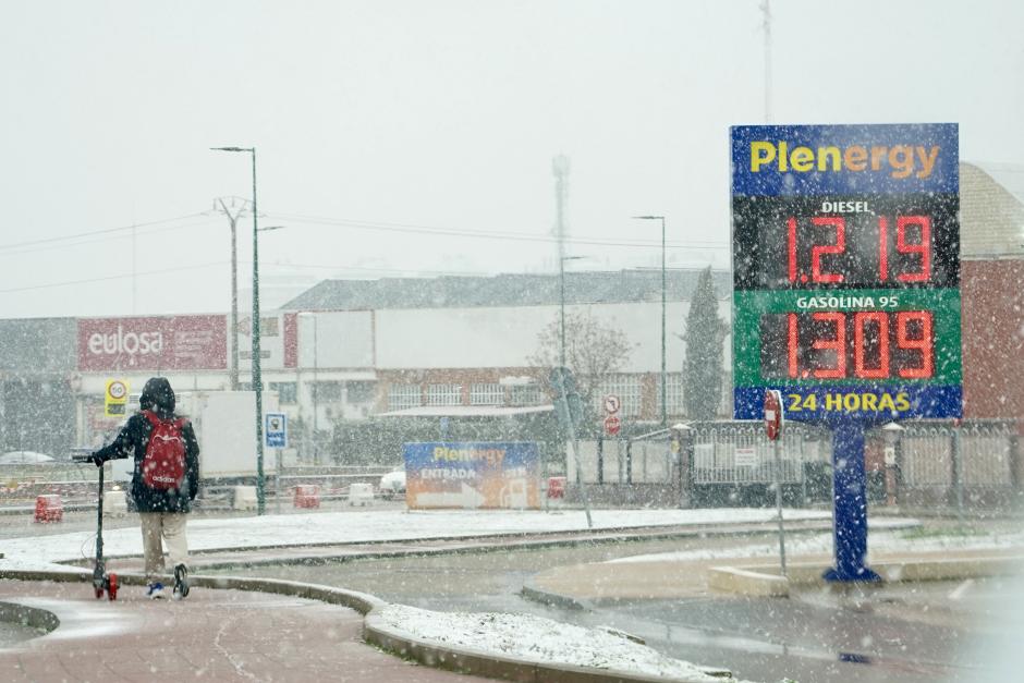 Las imágenes de la fuerte nevada que ha caído este miércoles en Castilla y León