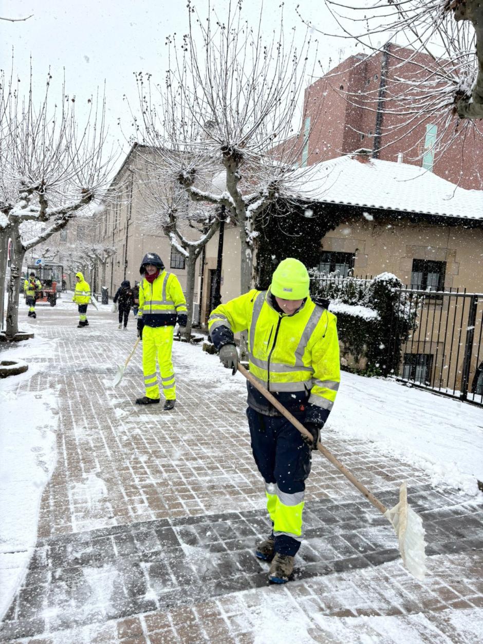 Las imágenes de la fuerte nevada que ha caído este miércoles en Castilla y León
