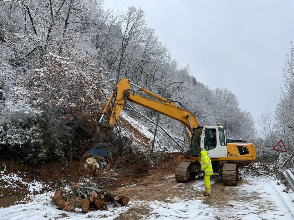 Las imágenes de la fuerte nevada que ha caído este miércoles en Castilla y León
