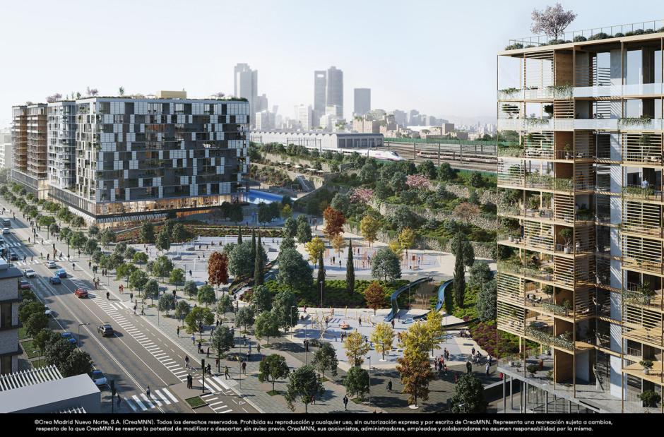 Vistazo de las Tablas Oeste, el primer barrio de Madrid Nuevo Norte