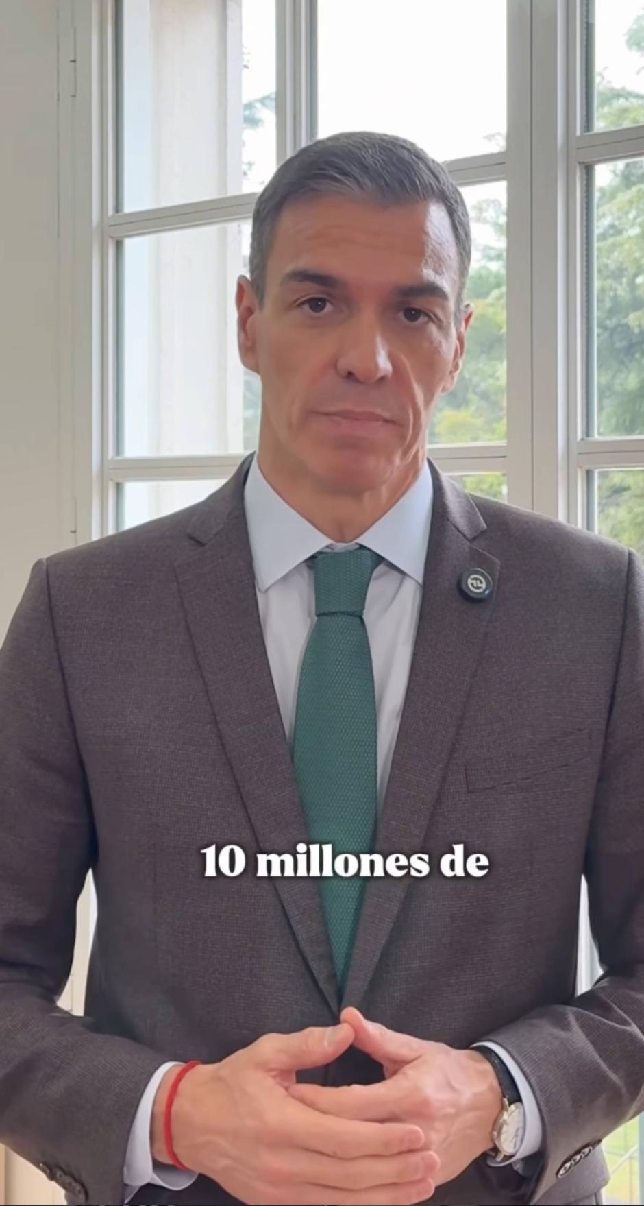 Pedro Sánchez con su reloj Longines