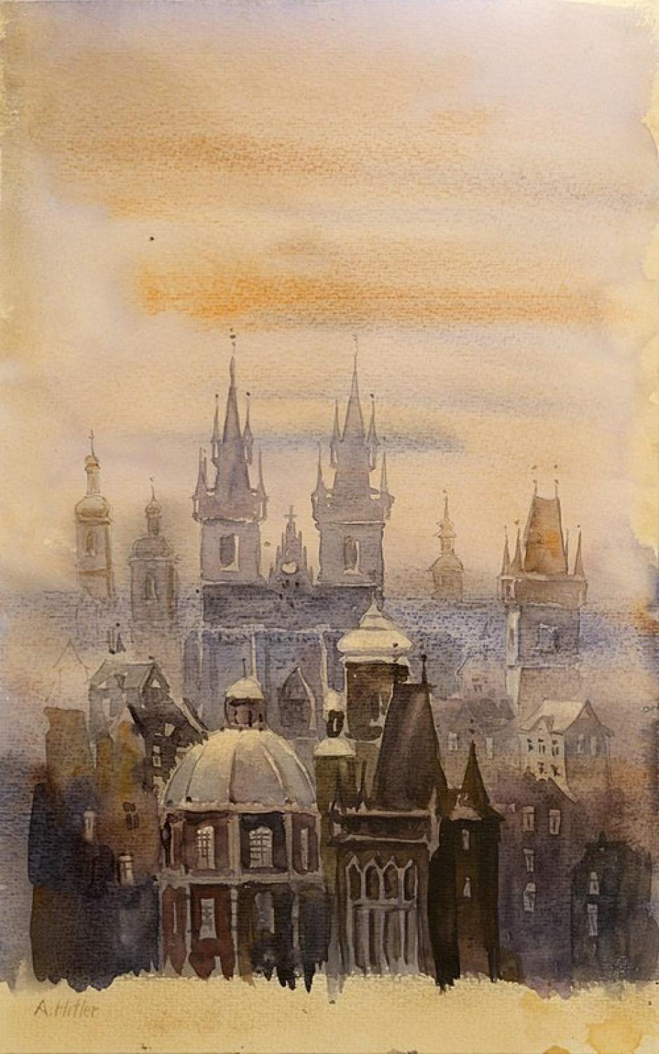 Praga en la niebla