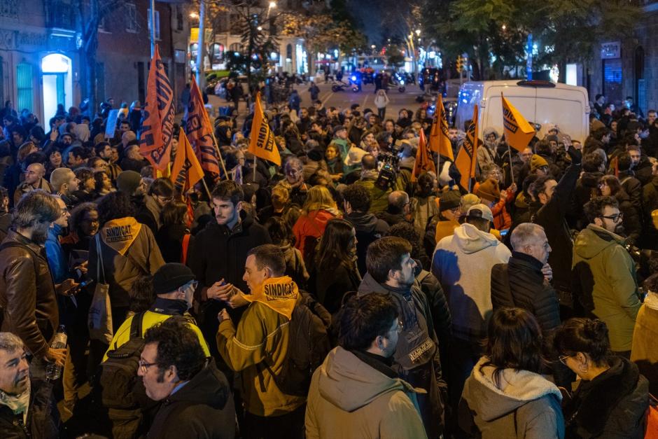 Concentración frente a la sede de Junts, el miércoles