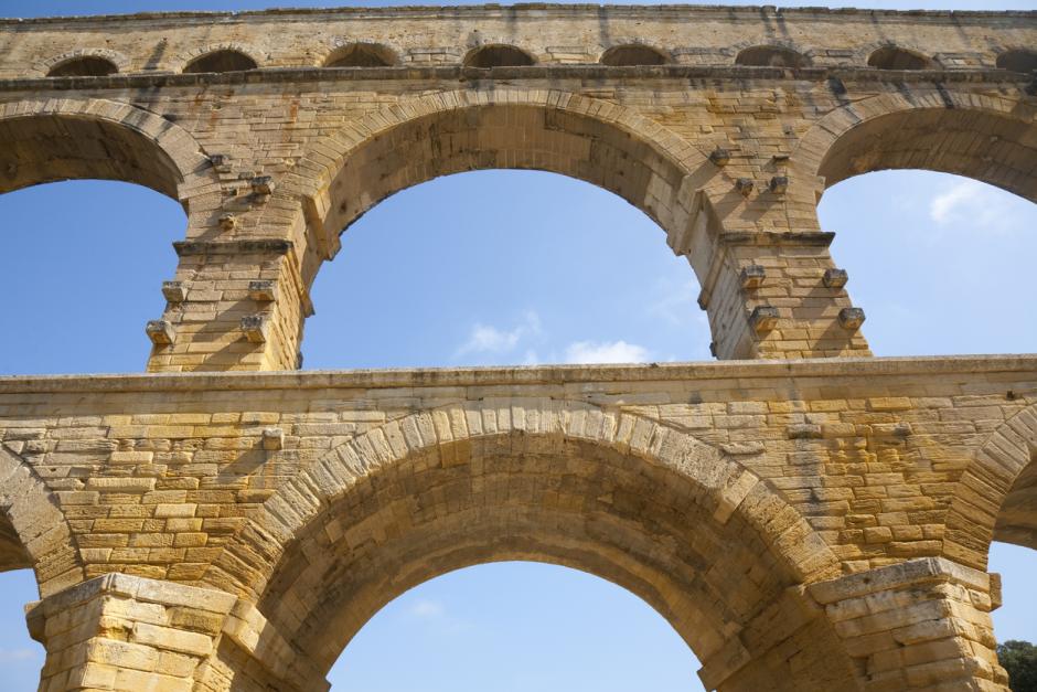 Detalle del Pont du Gard