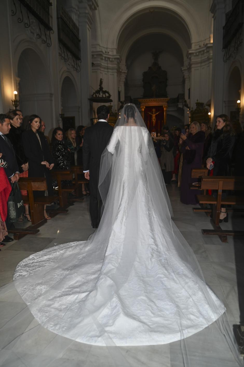 Eugenia Gonzalez Serna and Rafa Serna during the wedding of Eugenia Gonzalez Serna and Juan Molina Ponce in Sevilla on Saturday, 31 January 2926.