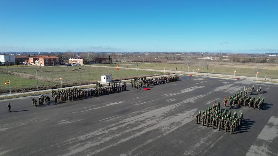 La Agrupación de Apoyo Logístico 61 celebra el 15 aniversario de la creación de la Brigada Logística con su Ceremonia Militar Anual
