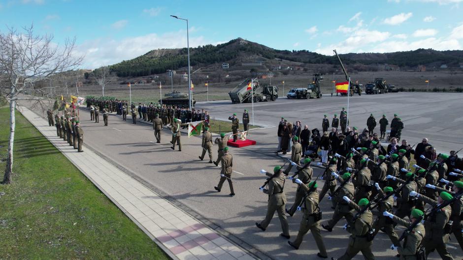 La Agrupación de Apoyo Logístico 61 celebra el 15 aniversario de la creación de la Brigada Logística con su Ceremonia Militar Anual