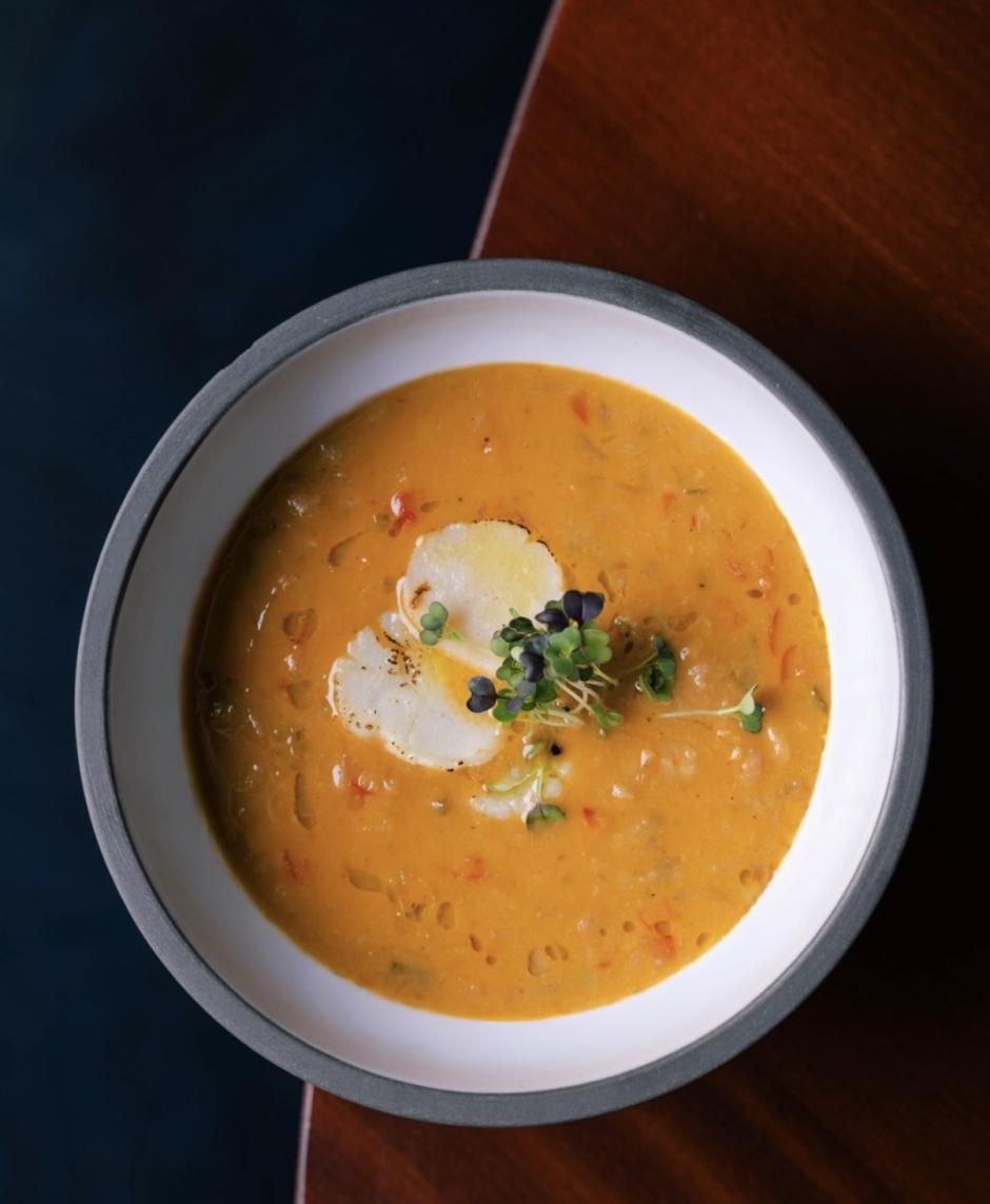 Verdinas con vieiras