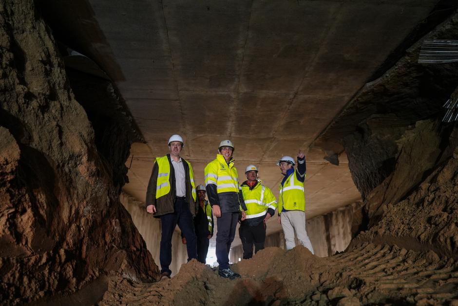 Conexión de los dos túneles del soterramiento de la A-5