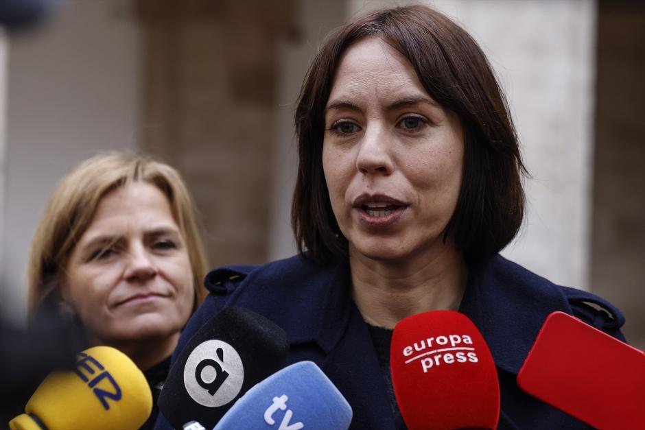 Imagen tomada este miércoles de Diana Morant junto a Pilar Bernabé