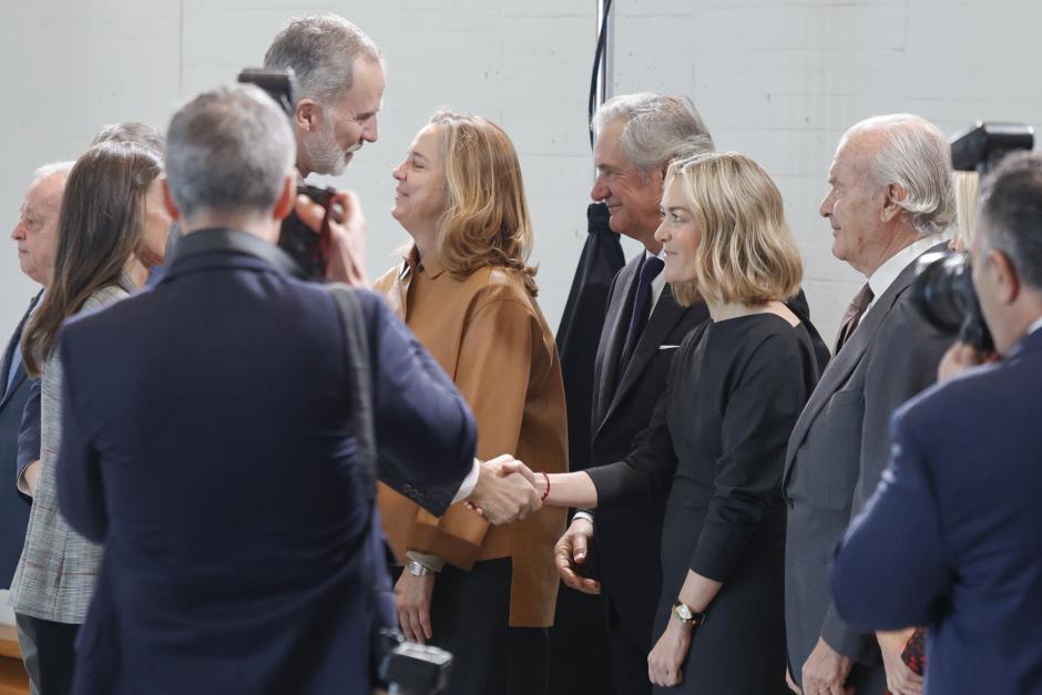 Felipe VI  y  Marta Ortega  en la cita del  “Patronato de la Galeria de las Colecciones Reales”