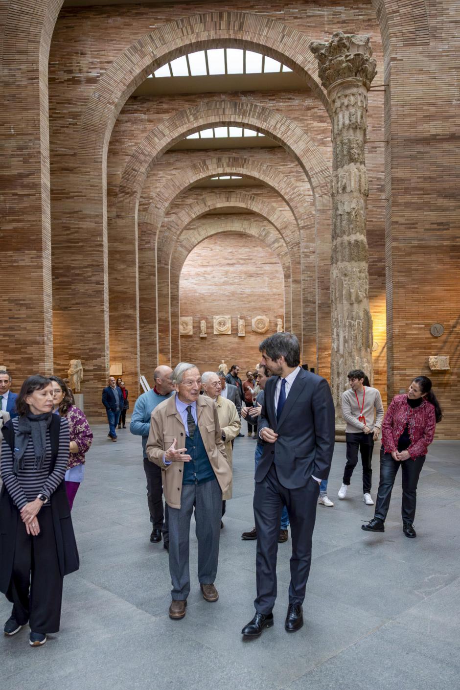 Moneo y Urtasun en el Museo de Arte Romano de Mérida