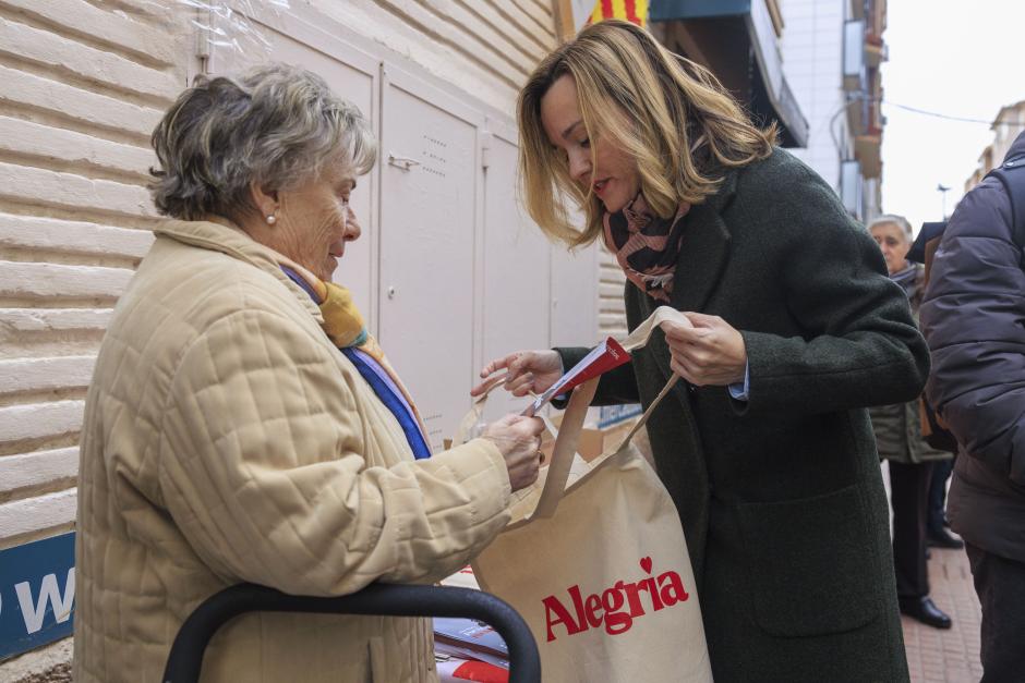 La candidata del PSOE, Pilar Alegría