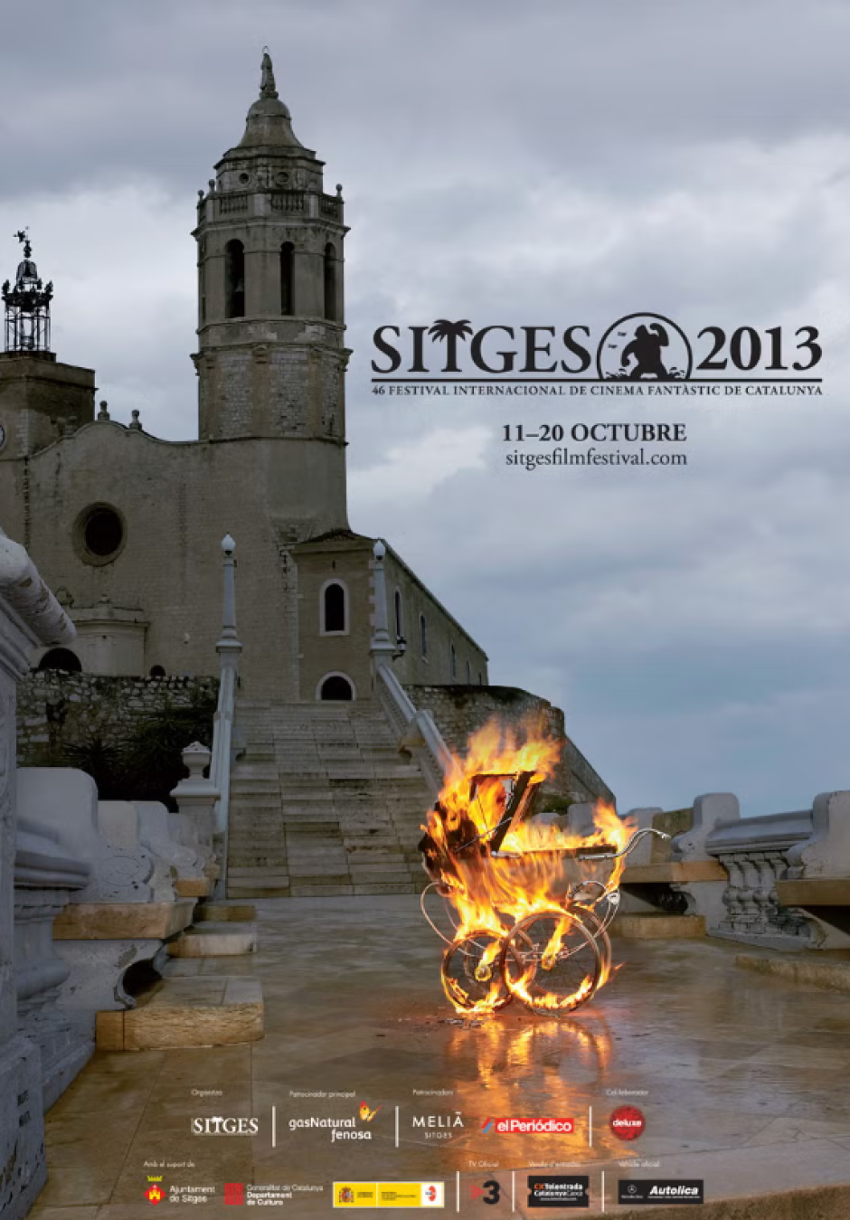 El cartel del Festival de Sitges de 2013, un homenaje a 'La semilla del diablo' con la iglesia de fondo