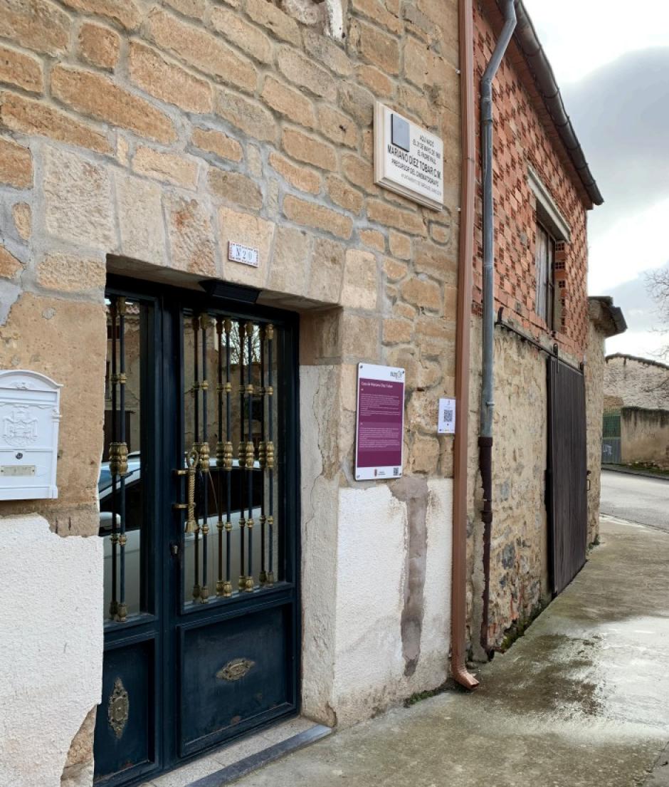 Casa natal de Mariano Díez Tobar, en  la localidad burgalesa de Tardajos, que suma menos de 900 vecinos