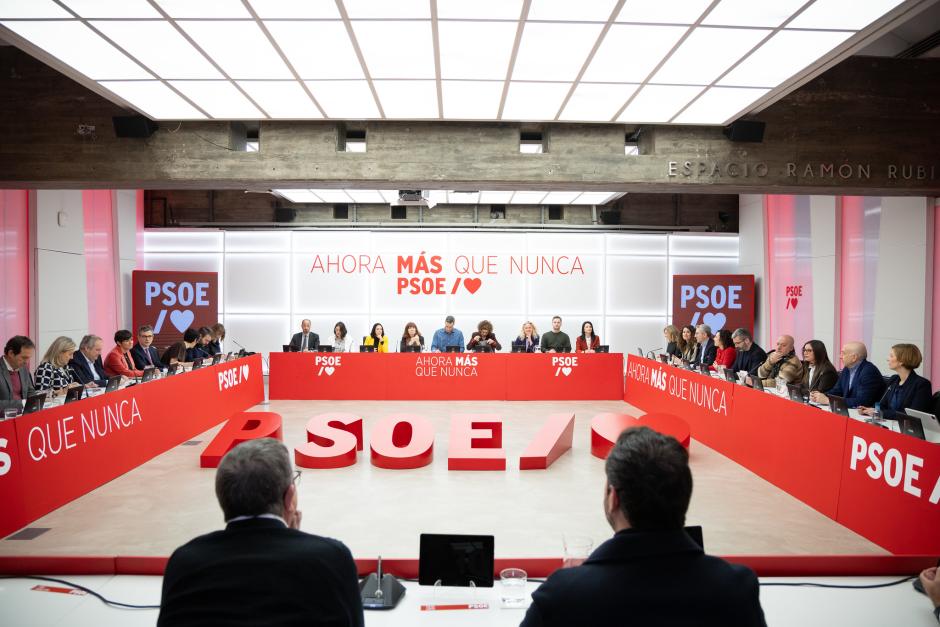 La reunión de la Comisión Ejecutiva Federal del PSOE