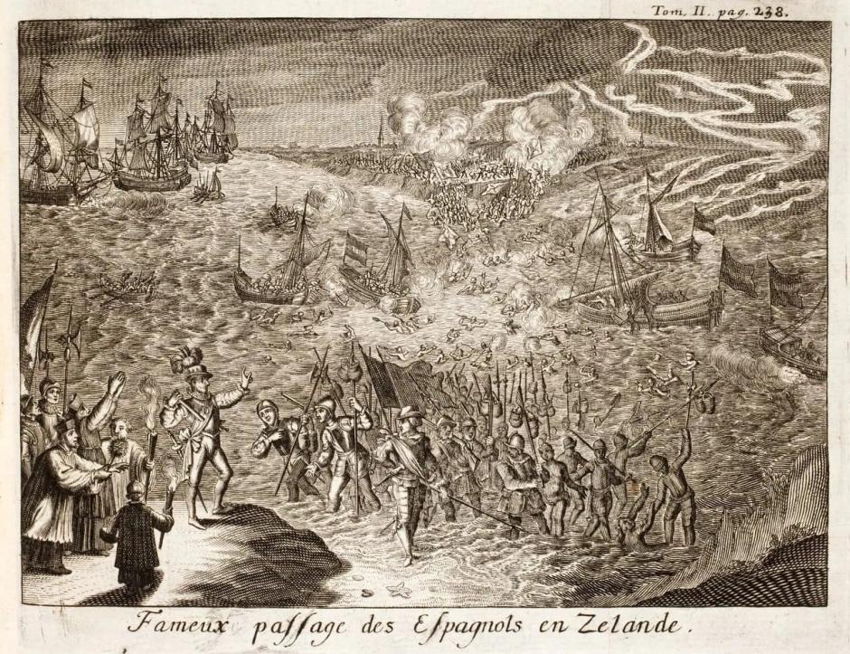 Famoso paso de los españoles en Zelanda