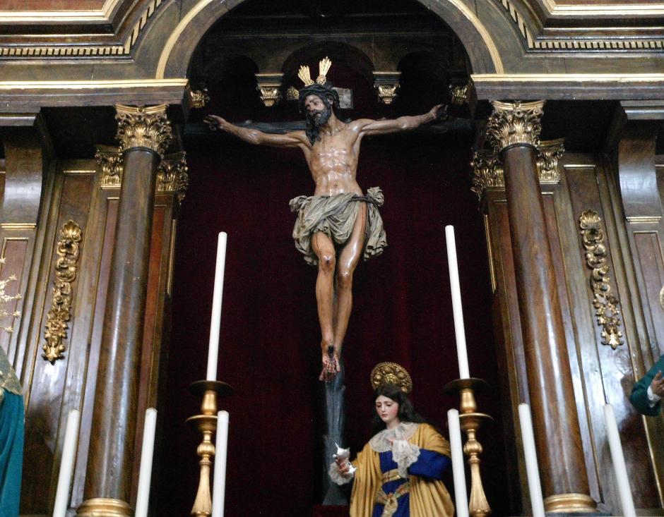 Santísimo Cristo de la Conversión del Buen Ladrón, titular de la Hermandad de Montserrat en Sevilla