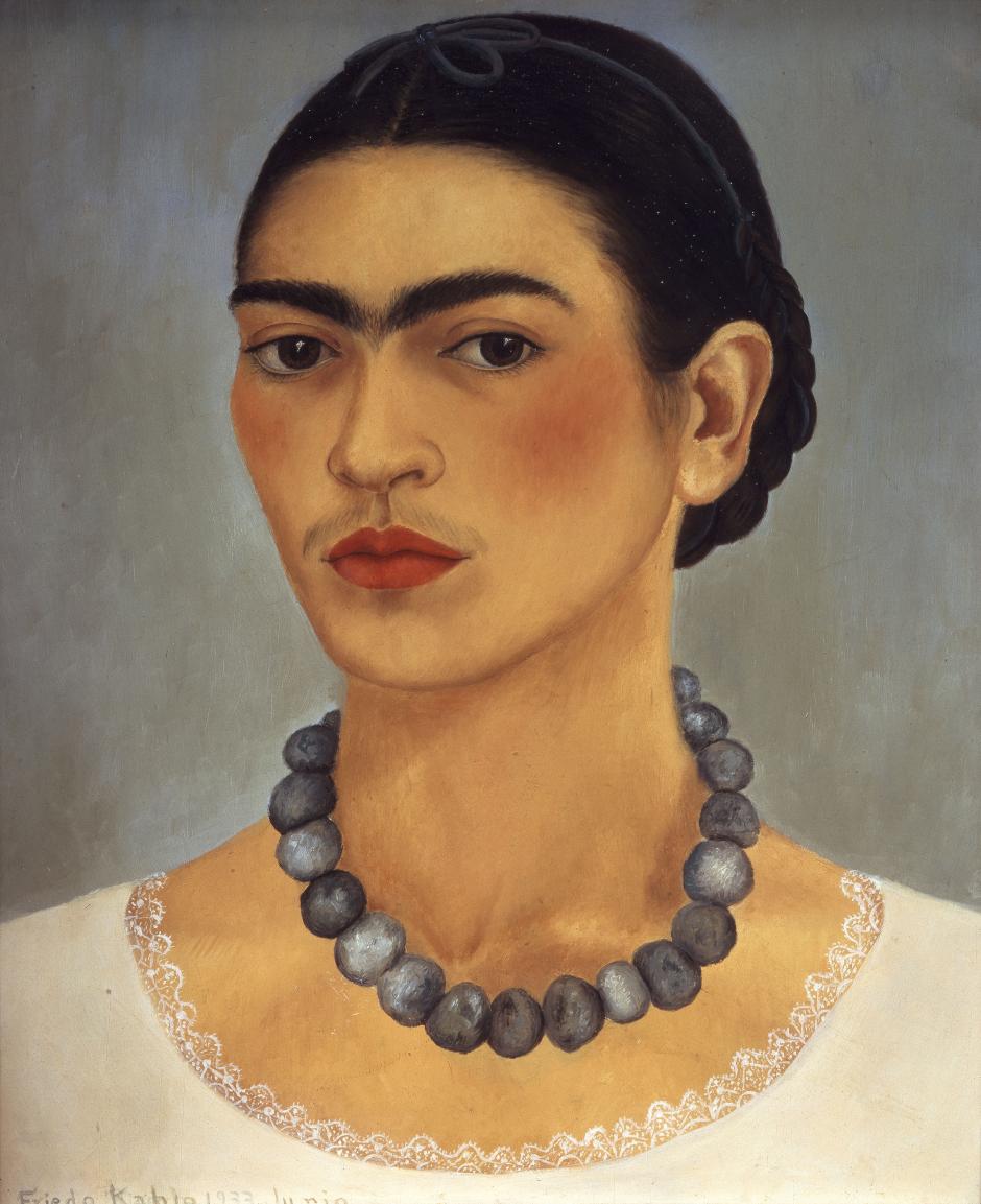 'Autorretrato con collar'. Obra de Frida Kahlo