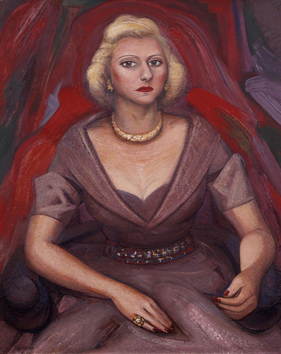 Retrato de Natasha Gelman, obra de Diego Rivera