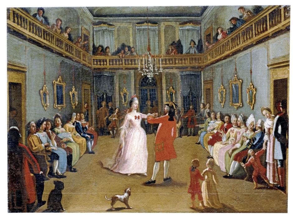 'La apertura del baile', obra de la Escuela de Pietro Longhi