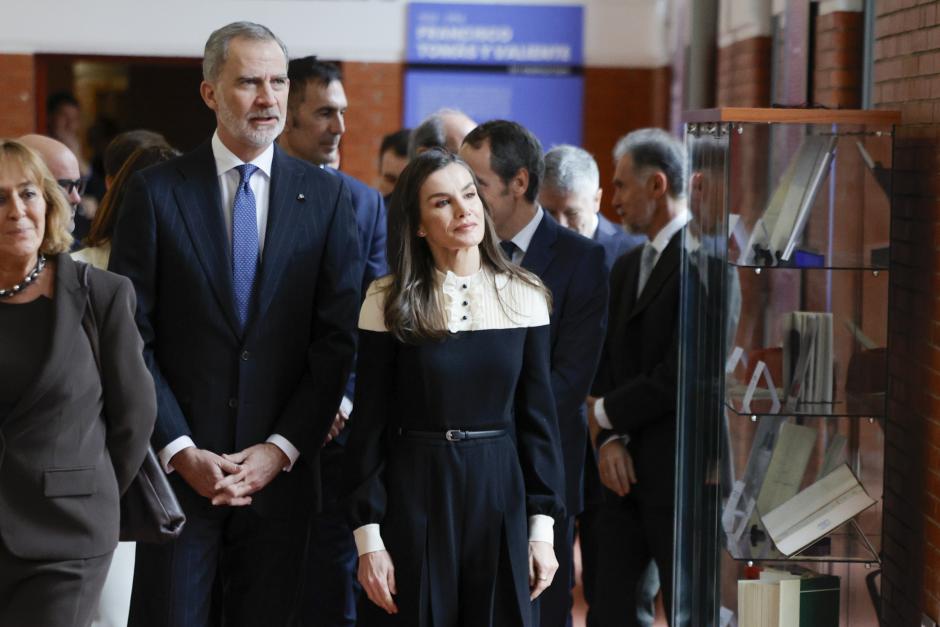 Los Reyes, en un momento del homenaje a Tomás y Valiente en la Universidad Autónoma de Madrid