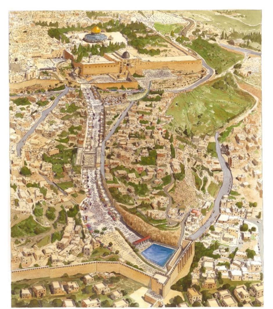 Ilustración del Camino de Peregrinación de Jerusalén