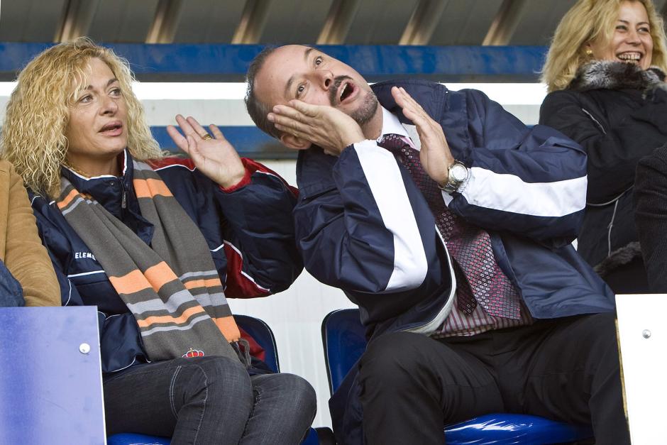 El matrimonio de Chelo García, presidenta del Villaralbo, y José Fernández, del Tordesillas, en 2008