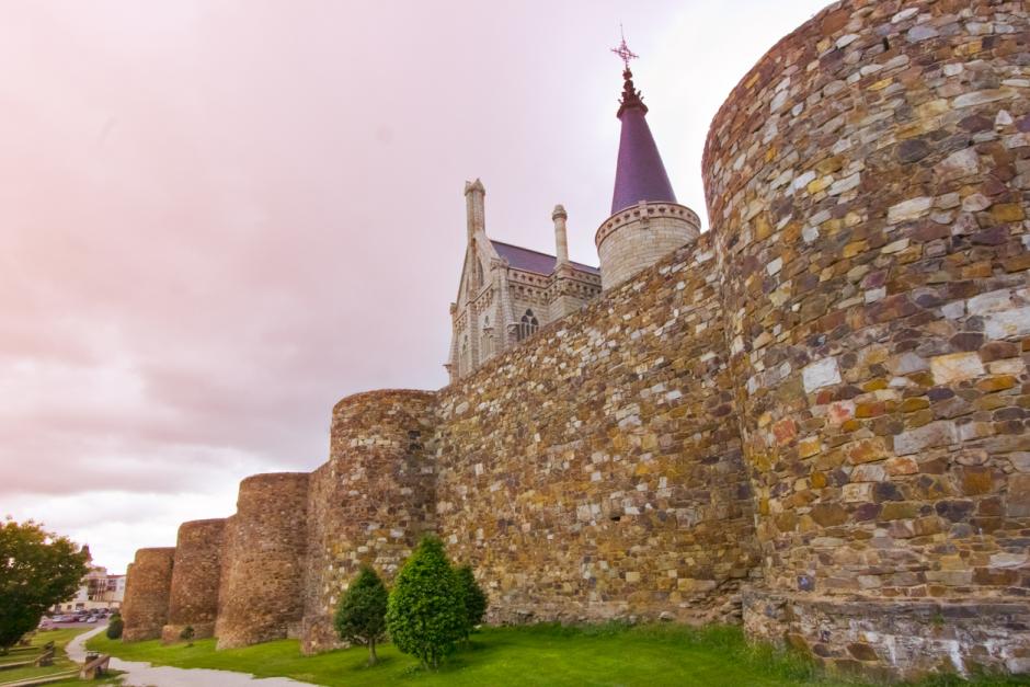 Gran muralla romana en Astorga