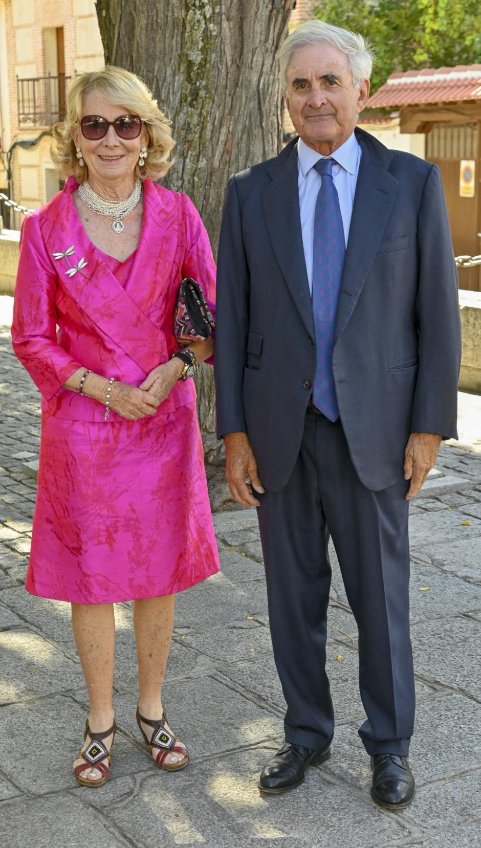 Esparanza Aguirre y su marido