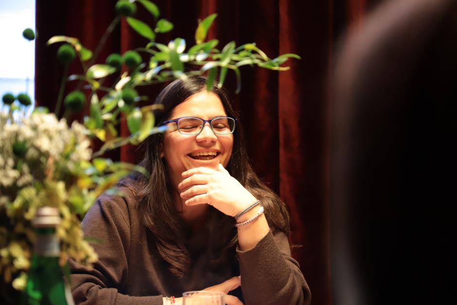 La doctora Odile Fernández, durante la entrevista con El Debate