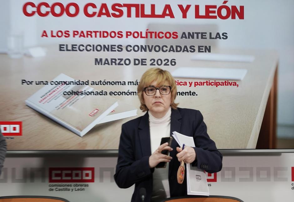 Ana Fernández de los Muros presenta las propuestas del sindicato de cara a las elecciones autonómicas del 15 de marzo