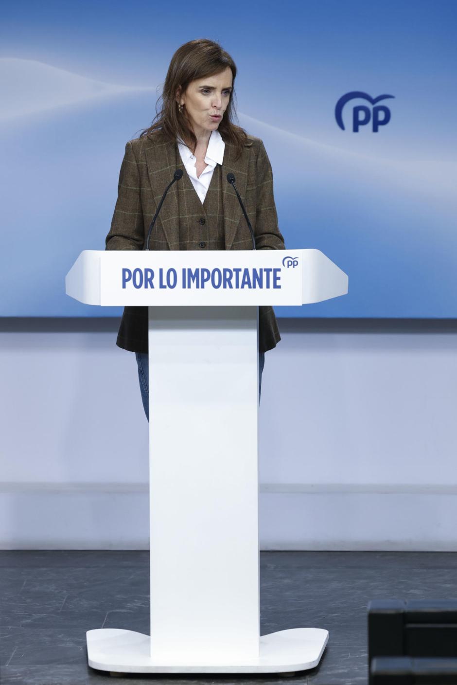 La vicesecretaria de Sanidad y Política Social del PP, Carmen Fúnez, este lunes