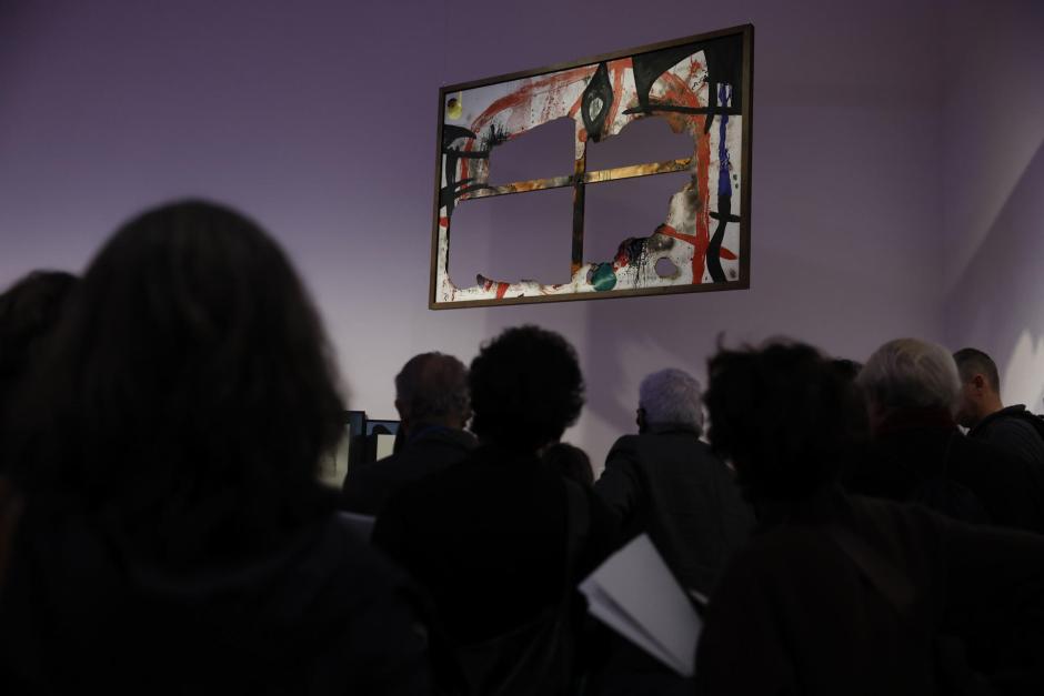 Tela quemada 4 de Joan Miró