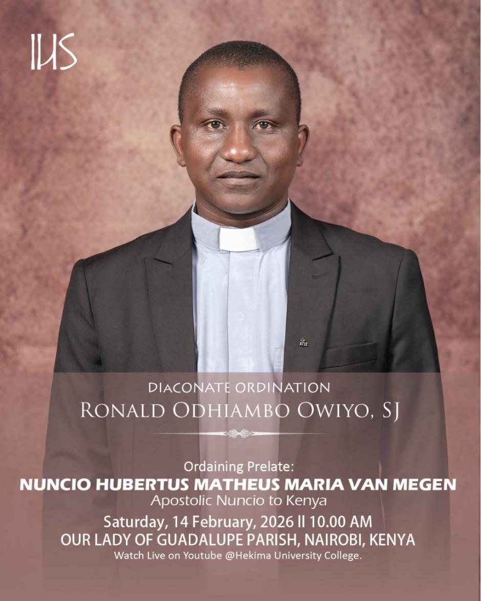 Owiyo Ronald Odhiambo, SJ, uno de los nuevos diáconos