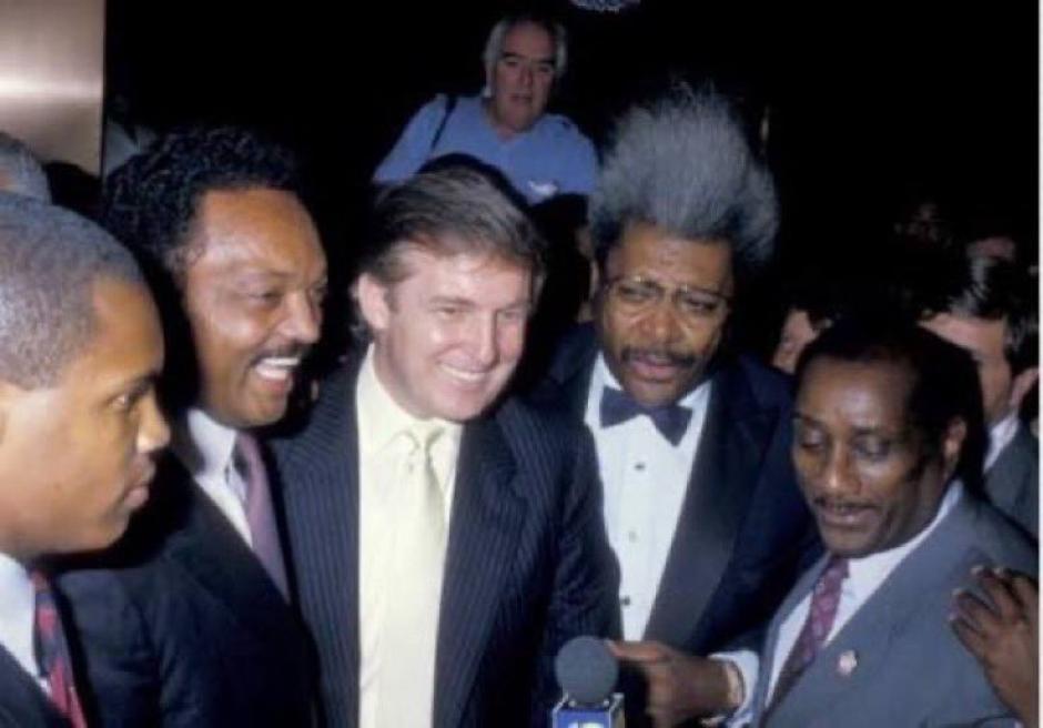 Jesse Jackson con Donald Trump