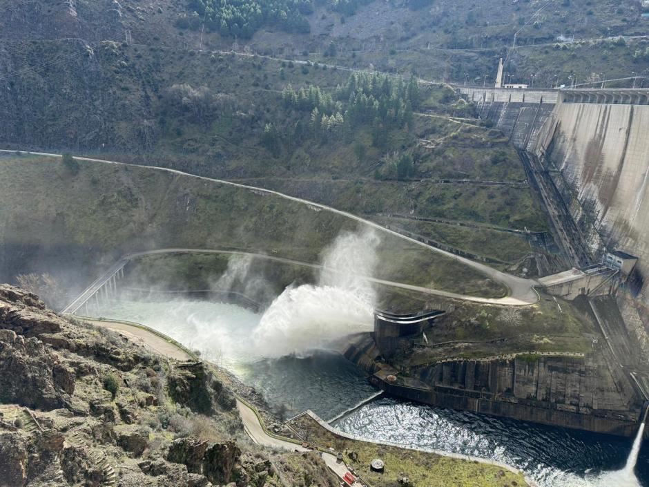 Interior de la presa de El Atazar