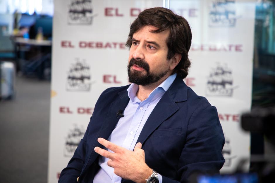 Rafael Núñez Huesca durante la entrevista