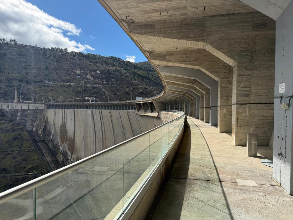 Interior de la presa de El Atazar