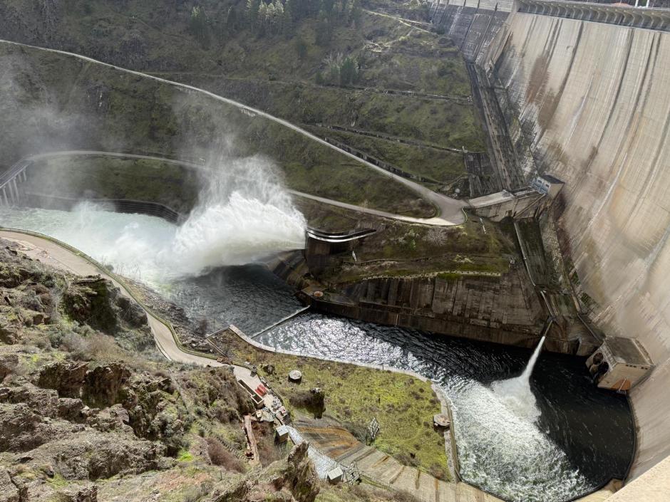 Interior de la presa de El Atazar