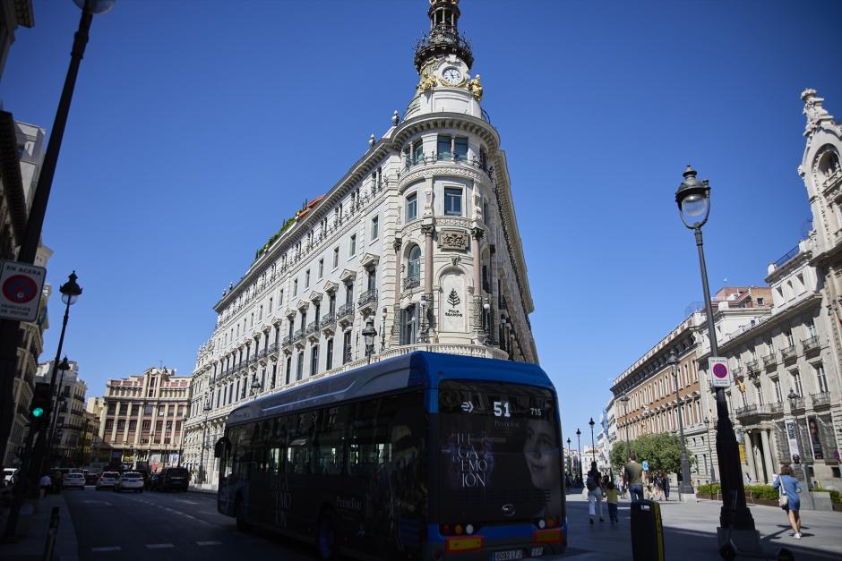 Vista exterior del hotel de lujo Four Seasons, en Madrid
