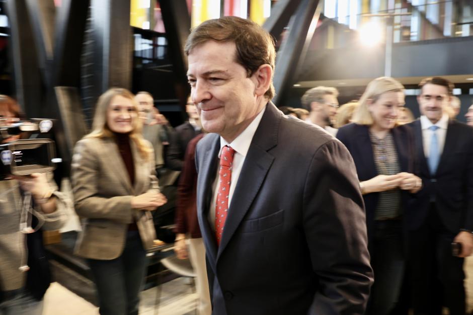 Mañueco, este miércoles, en León