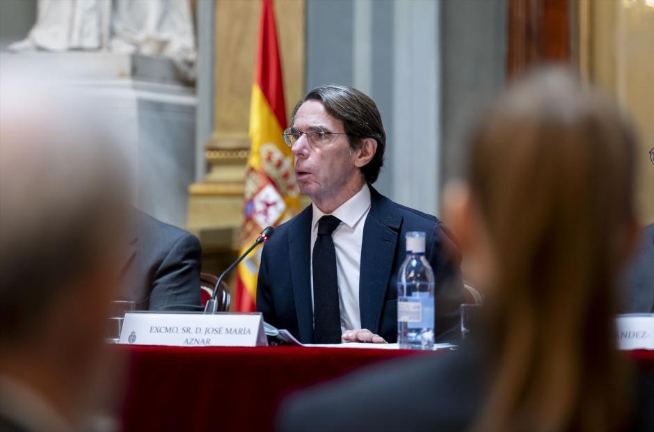 José María Aznar durante la presentación del libro ‘Alexis de Tocqueville. Un liberal único’
