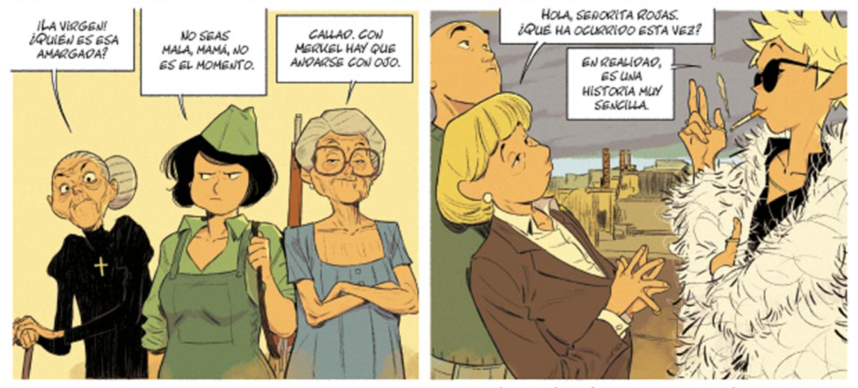 Viñetas de 'Soy un ángel perdido', de Jordi Lafebre