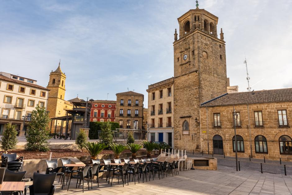 Torre del Reloj en la Plaza de Andalucía de Úbeda
