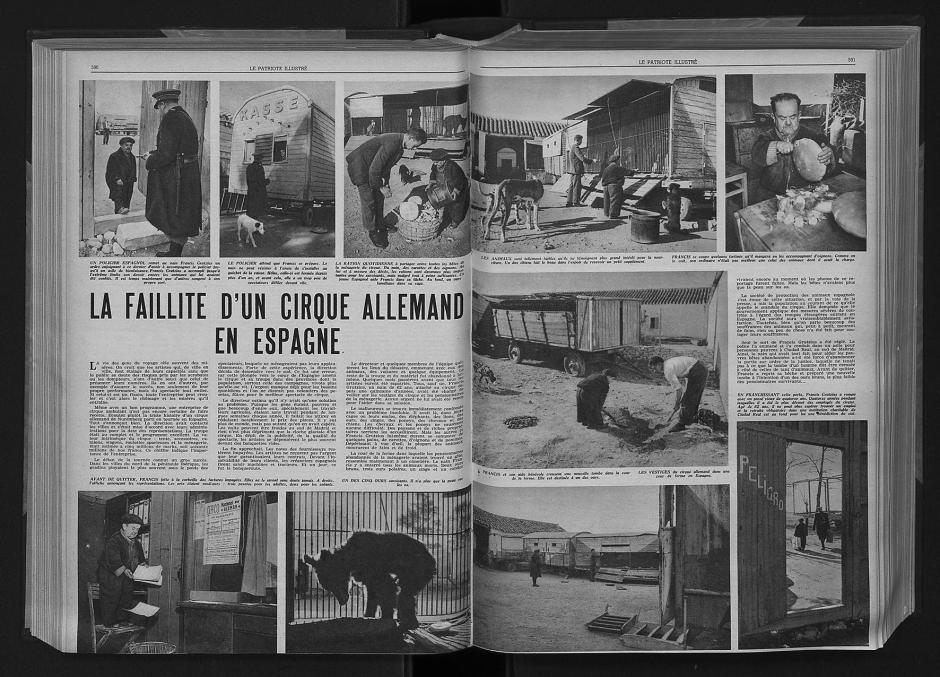 Un reportero que escribió para Le Patriote Ilustré llegó el día que un Policía recogió a Francis para llevarlo a un asilo